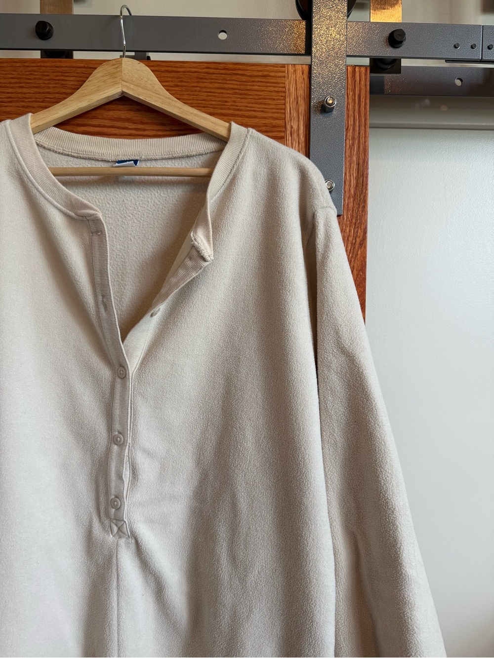 Cozy Button Fleece Romper PJ